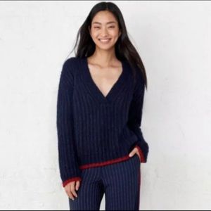 LA LIGNE NY Oversized Wool Check in Navy‎ Sweater Size XS NWT. 
4141